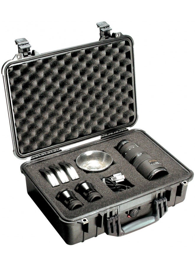 Pelican 1500 Camera Case With Foam (Orange)