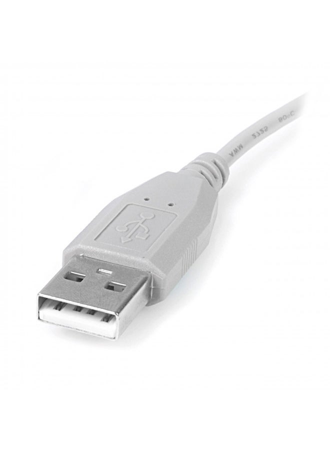 StarTech.com 6 in. USB to Mini USB Cable - USB 2.0 A to Mini B - Gray - Mini USB Cable (USB2HABM6IN)