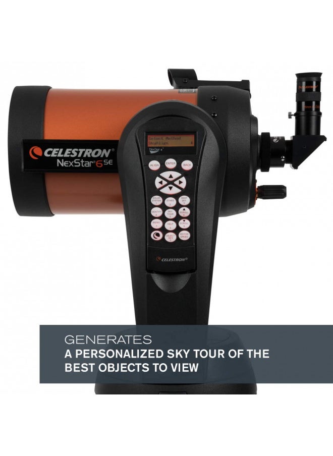 Celestron - NexStar 6SE Telescope - Computerized Telescope for Beginners and Advanced Users - Fully-Automated GoTo Mount - SkyAlign Technology - 40,000 Plus Celestial Objects - 6-Inch Primary Mirror