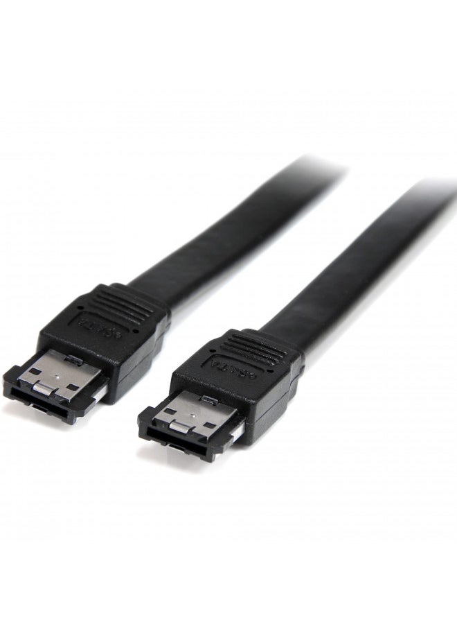 StarTech.com Shielded External eSATA Cable - eSATA cable - Serial ATA 150 - eSATA (M) to eSATA (M) (3 ft) - black (ESATA3)