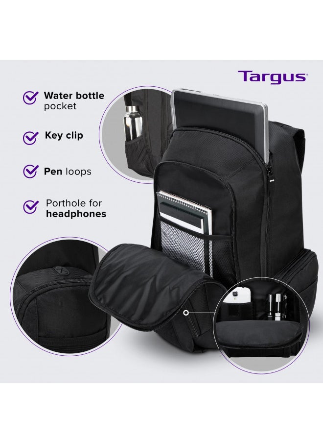 Targus 16 Inch Groove Laptop Backpack, Black - Fits Most Laptops up to 16