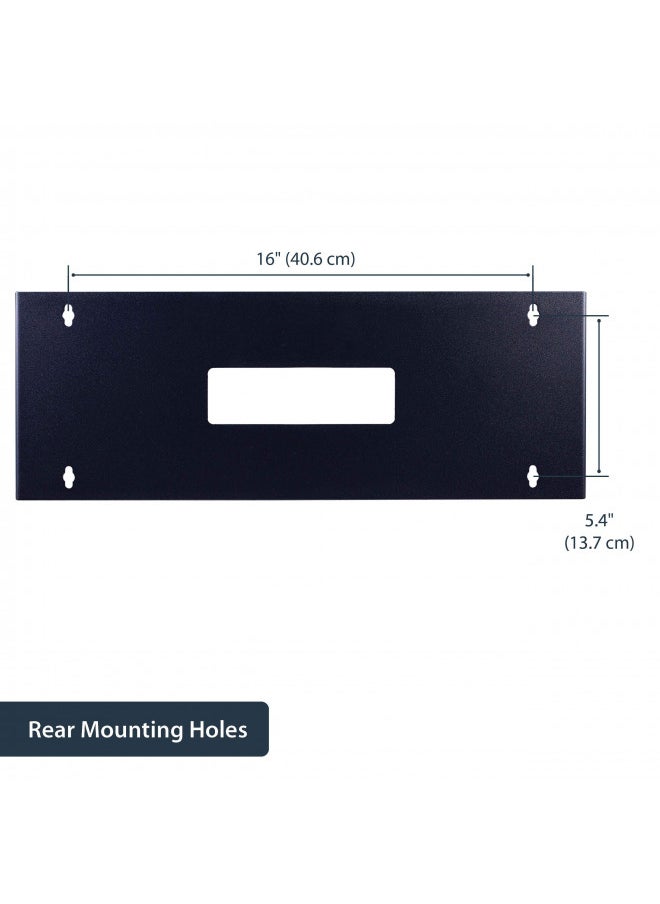 StarTech.com 4U Hinged Wall Mount Patch Panel Bracket - 6 inch Deep - 19