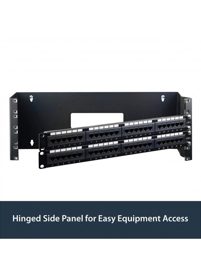 StarTech.com 4U Hinged Wall Mount Patch Panel Bracket - 6 inch Deep - 19