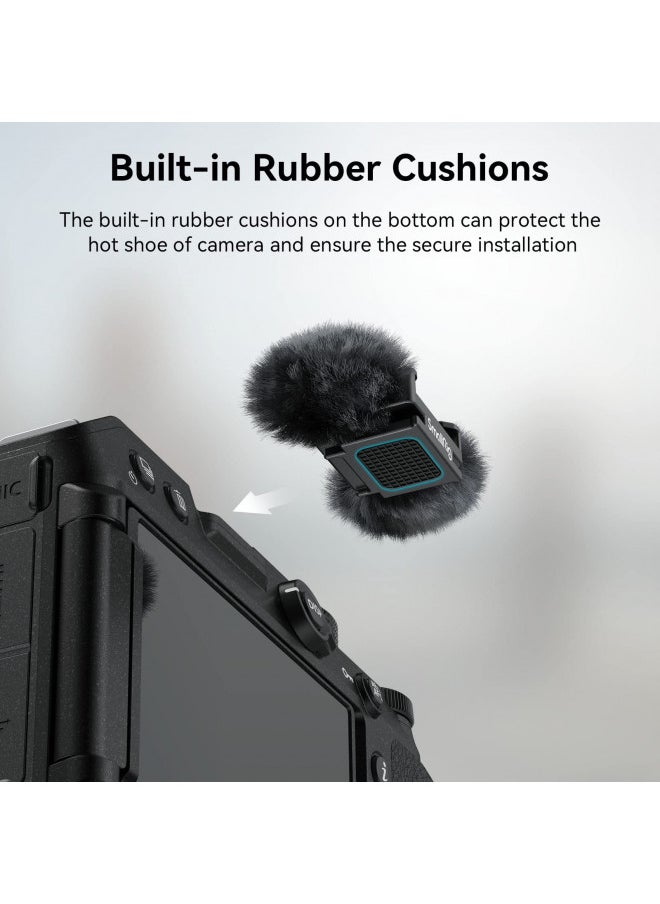 SmallRig Noise-Reduction Windsheild Made of Nylon and Fiber, with Cold Shoe Adapter and Rubber Cushions for Nikon Z 30 - 3859