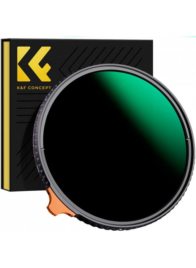 K&F Concept 77mm Variable ND Lens Filter ND3-ND1000 (1.5-10 Stops) Putter Adjustable HD Neutral Density Filter with 28 Multi-Layer Coatings for Camera Lens (Nano-X Series)