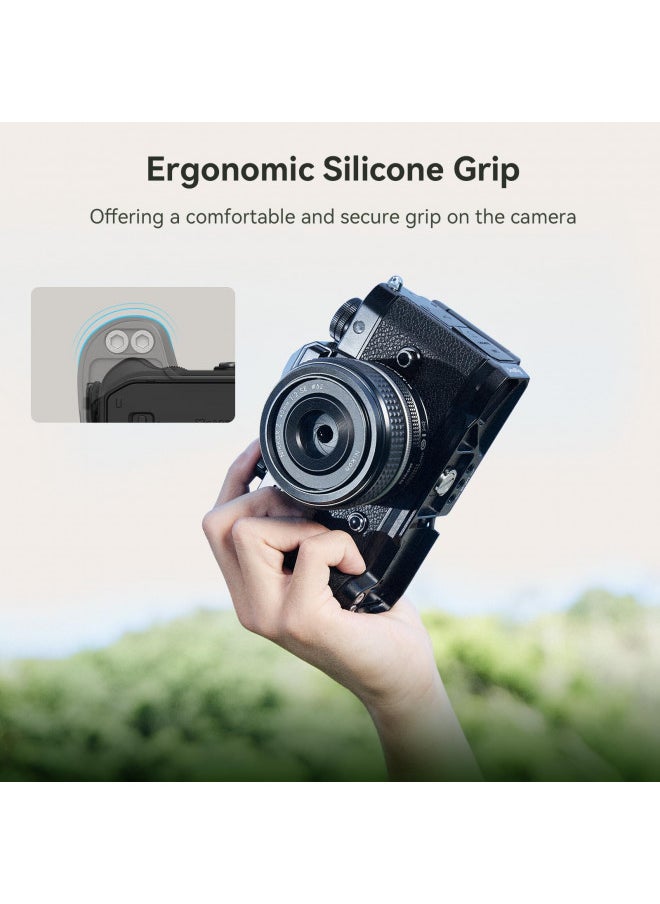 SmallRig Z f Handgrip L-Shape Grip for Nikon with Ergonomic Silicone Grip, Built-in Quick-Release Plate for Arca for Quickly Switch on Gimbal/Tripods/Handheld Shooting - 4262