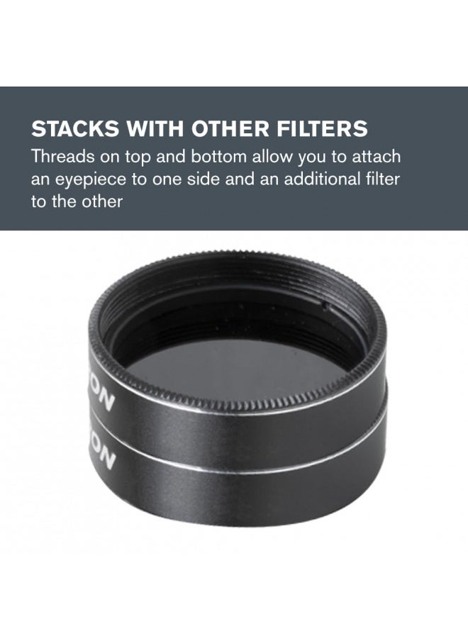 Celestron Telescope Moon Filter Eyepiece Accessory Reduces Moon Glare and Enhances Lunar Crater Details Great for Full Moon Observing Works with Any Telescope that Accepts 1.25