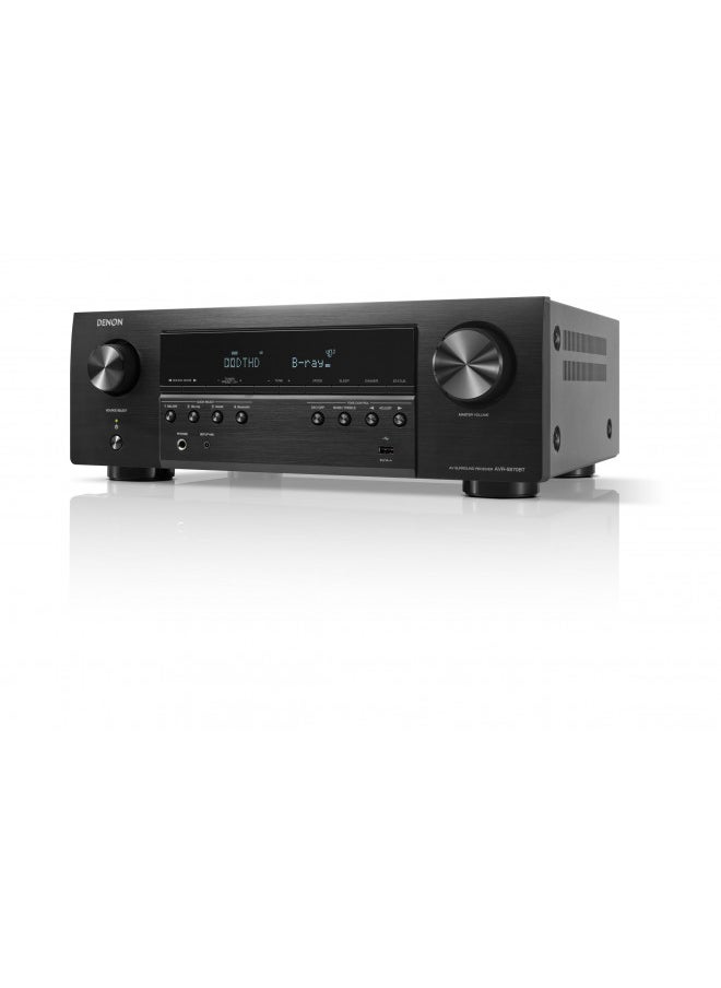 Denon AVR-S570BT 5.2 Channel AV Receiver - 8K Ultra HD Audio & Video, Enhanced Gaming Experience, Wireless Streaming via Built-in Bluetooth, (4) 8K HDMI Inputs, Supports eARC, HD Setup Assistant