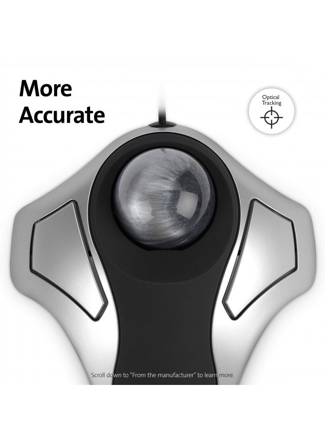 Kensington Orbit Trackball Mouse (K64327F), Silver/Black