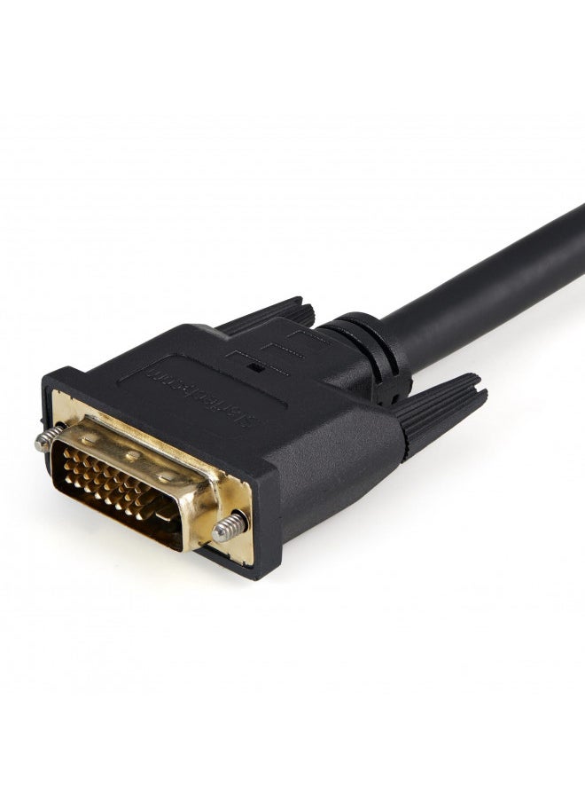 StarTech.com 1ft DVI Splitter Cable - M / F - DVI-D to 2x DVI-D Dual Video Splitter for Your Split Screen Computer Monitor (DVISPL1DD), Black