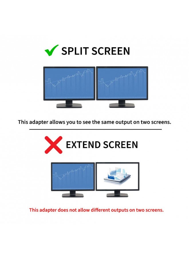 StarTech.com 1ft DVI Splitter Cable - M / F - DVI-D to 2x DVI-D Dual Video Splitter for Your Split Screen Computer Monitor (DVISPL1DD), Black