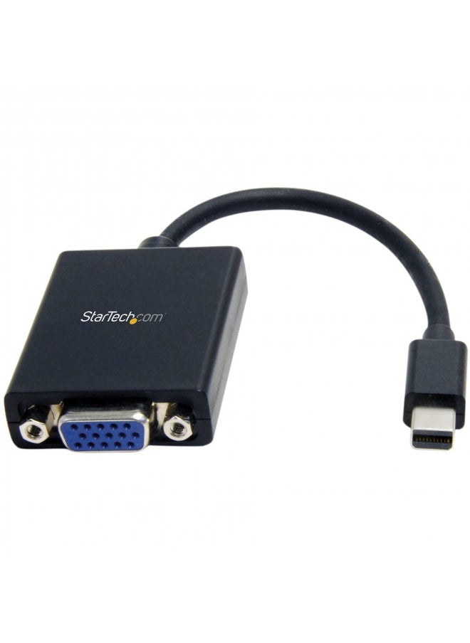 StarTech.com Mini DisplayPort to VGA Adapter - Active Mini DP to VGA Converter - 1080p Video - VESA Certified - mDP or Thunderbolt 1/2 Mac/PC to VGA Monitor/Display - mDP 1.2 to VGA Dongle (MDP2VGA)