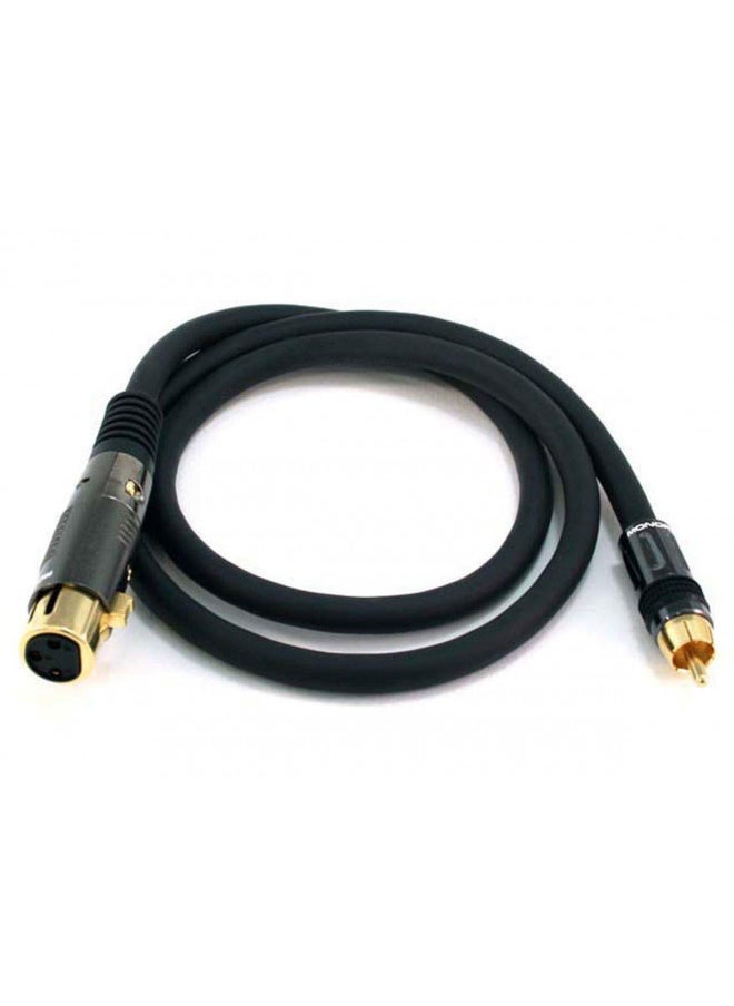 Monoprice 104784 3' Premier Series XLR Female to RCA Male 16AWG Cable