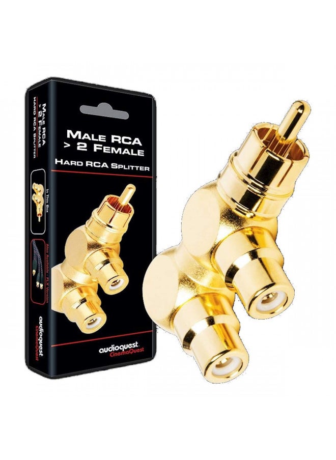 AudioQuest adapter - RCA male to two RCA female - hard assembly