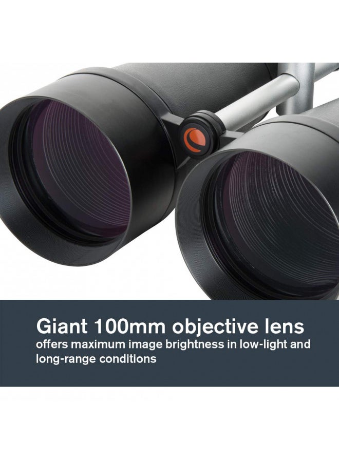 Celestron SkyMaster 25X100 Binocular Outdoor and Astronomy Binoculars Powerful 25x Magnification Giant Aperture for Long Distance Viewing Multi-coated Optics Carrying Case Included