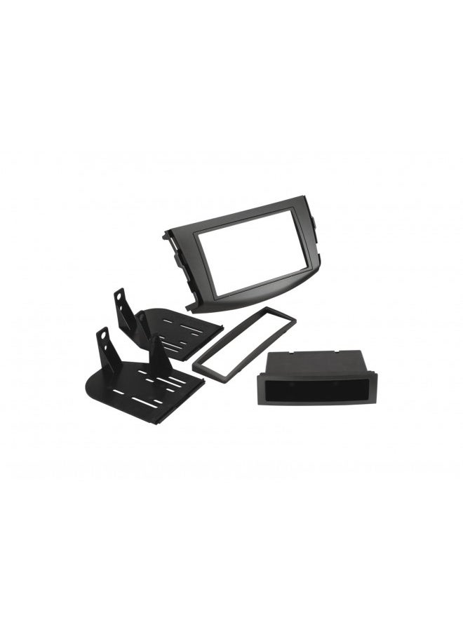 Scosche TA2055B Compatible with 2006-12 Toyota RAV4 ISO Double DIN & DIN+Pocket Dash Kit Black