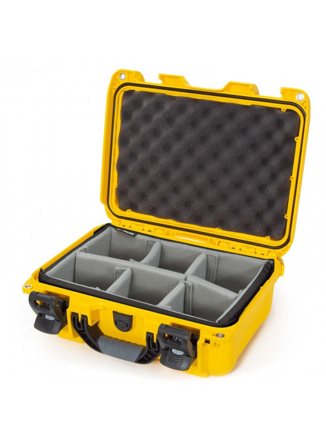 Nanuk Case w/padded divider - Yellow 915-2004