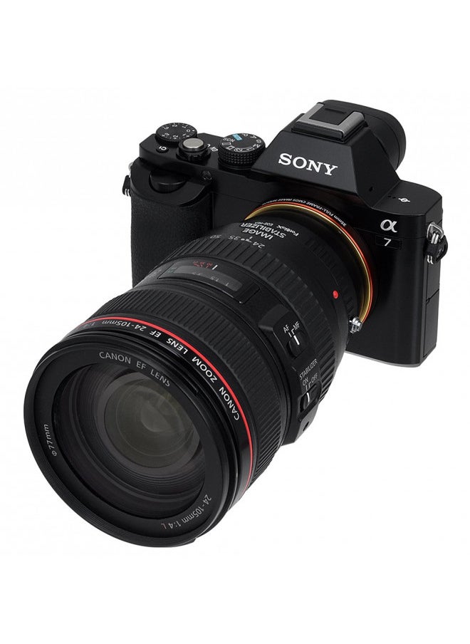 Fotodiox Lens Mount Adapter Compatible with Canon EOS EF and EF-S Lenses on Sony E-Mount Cameras, (EOS-SnyE)