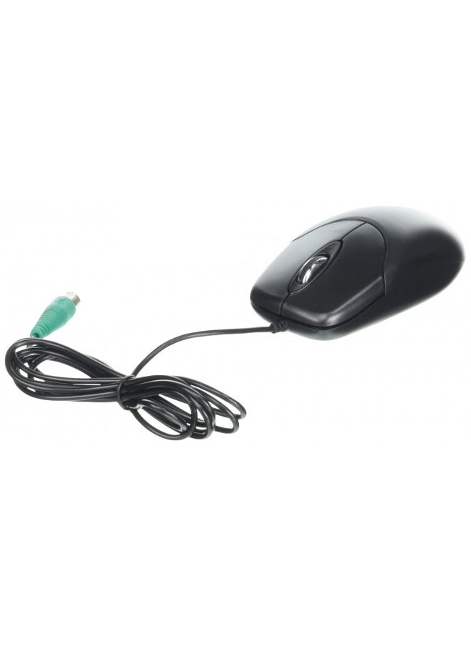 Adesso 3 Button Desktop PS/2 Optical Scroll Mouse, Black