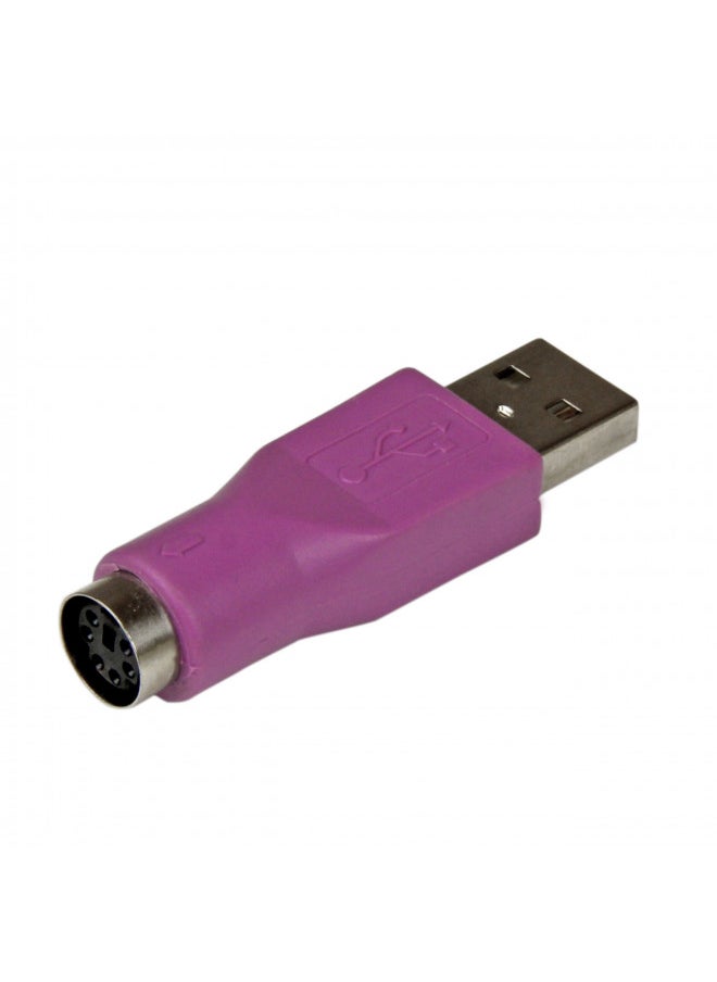 StarTech.com Replacement PS/2 Keyboard to USB Adapter - F/M - Keyboard adapter - PS/2 (F) to USB (M) - GC46MFKEY, Purple