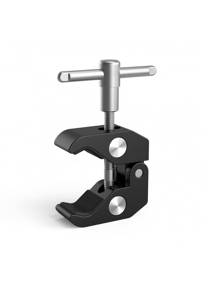 SMALLRIG Super Clamp with 1/4 and 3/8 Thread for Cameras, Lights, Umbrellas, Hooks, Shelves, Plate Glass, Cross Bars, etc - 735