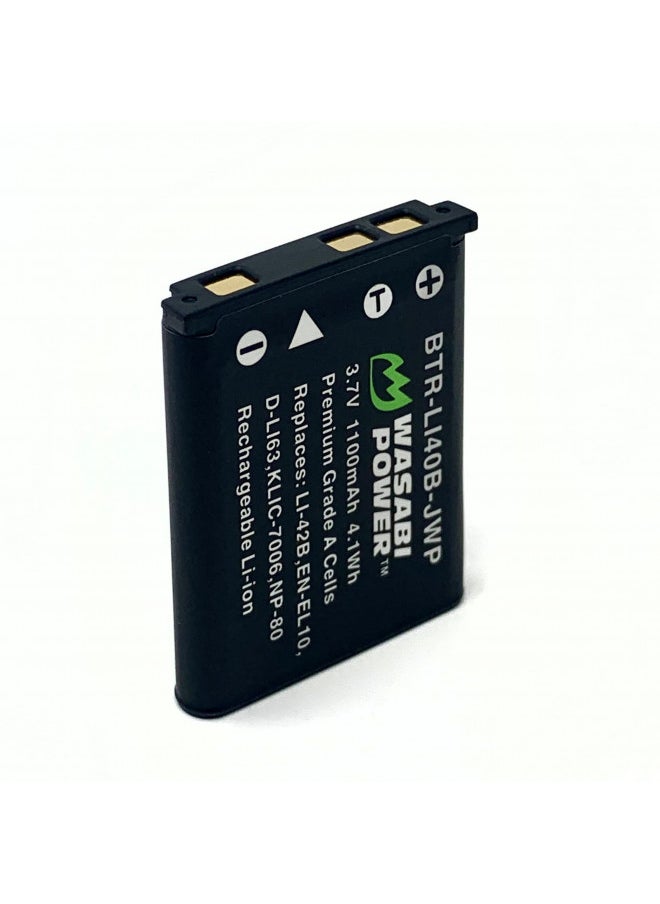 Wasabi Power Battery (2-Pack) and Charger for Kodak KLIC-7006, LB-012 and Kodak PIXPRO FZ55, FZ53