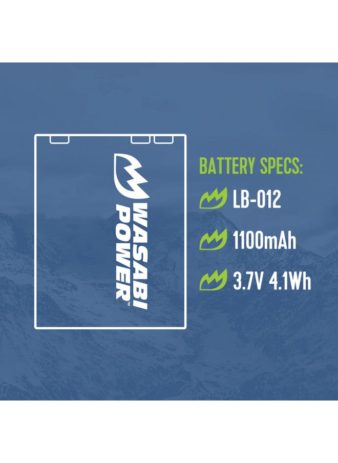 Wasabi Power Battery (2-Pack) and Charger for Kodak KLIC-7006, LB-012 and Kodak PIXPRO FZ55, FZ53