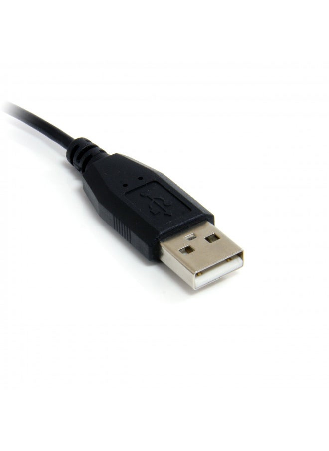 StarTech.com 6 ft. (1.8 m) Right Angle Micro USB Cable - USB 2.0 A to Right Angle Micro B - Black - Micro USB Cable (UUSBHAUB6RA)