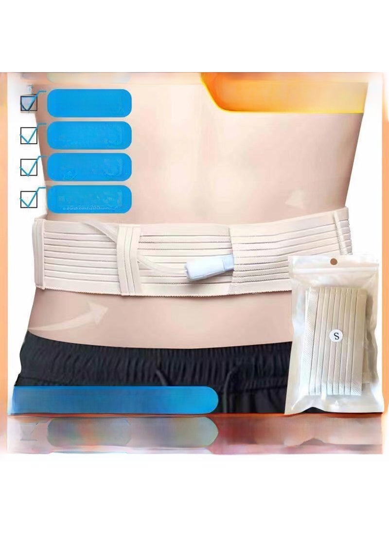 1 x 5 pcs Peritoneal Dialysis Belt Cotton Breathable Tube Holder M:2 feet 166.67 cm-100.00 CM 0(83-100cm)