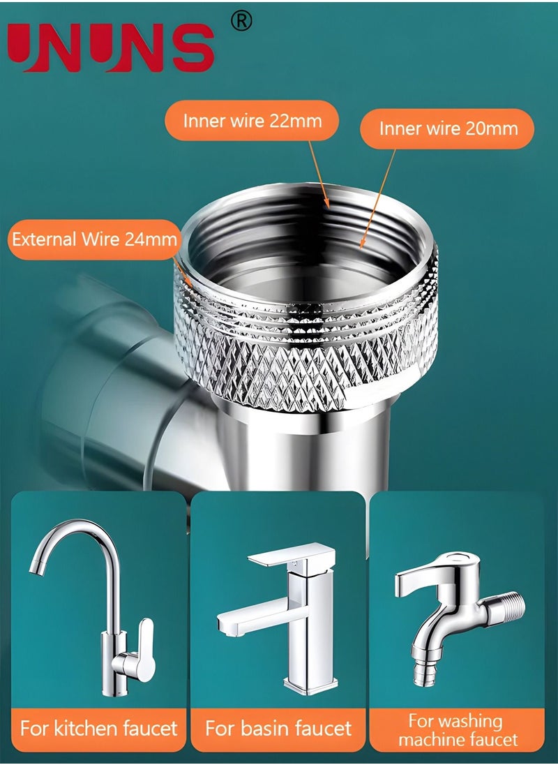 Universal Rotating Faucet Extender 1080° Large-Angle Rotating Robotic Arm Water Nozzle Faucet Adaptor,Faucet Aerator,Splash Filter Kitchen Tap Extend,Faucets Bubbler