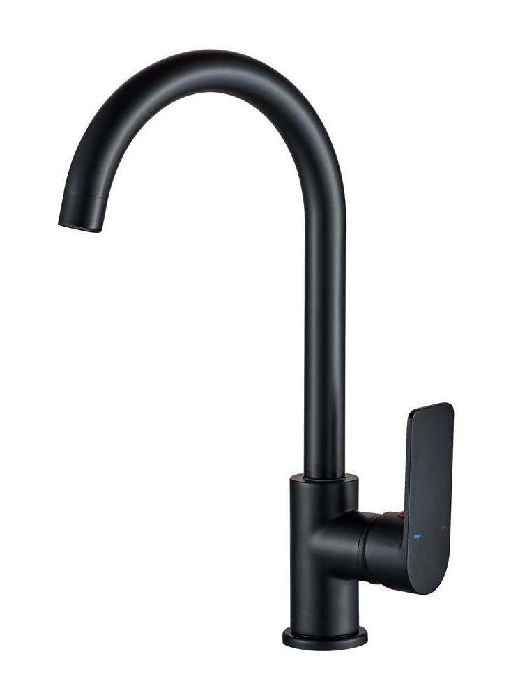 Milano Lemo Sink Mixer Matt Black