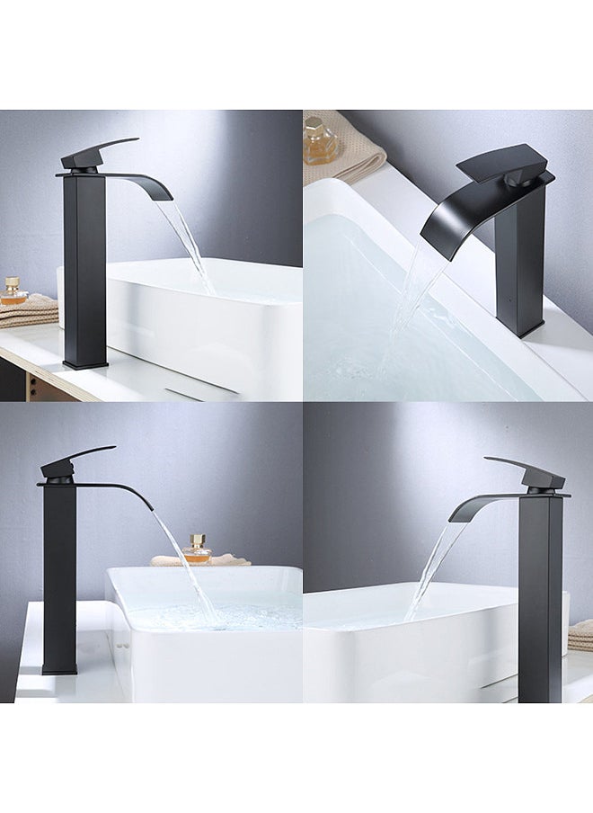 Waterfall Faucet, Bathroom Sink Faucet, With 2 Hose