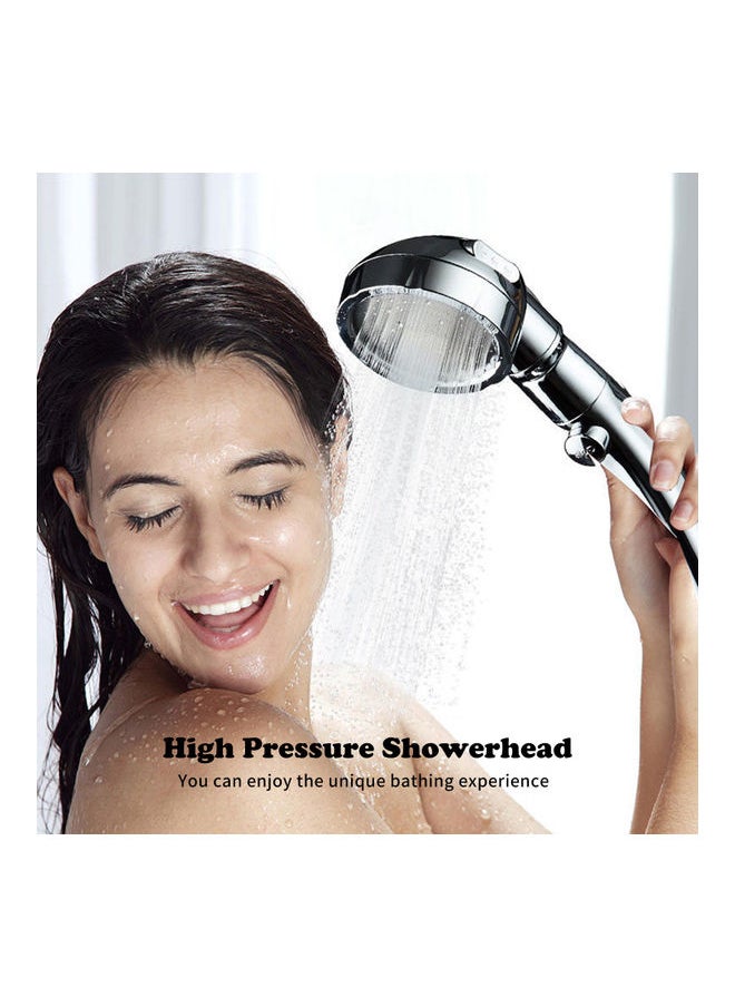 Rotatable Handheld Shower Head Silver 25.00x10.00x10.00cm