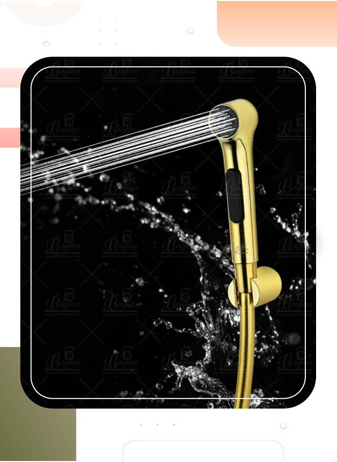 2 Bidet Sprayer by Bbagno Bright Gold