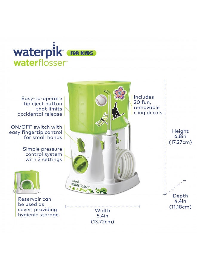 Water Flosser For Kids, Countertop Water Flosser For Children And Braces, WP-260, Green