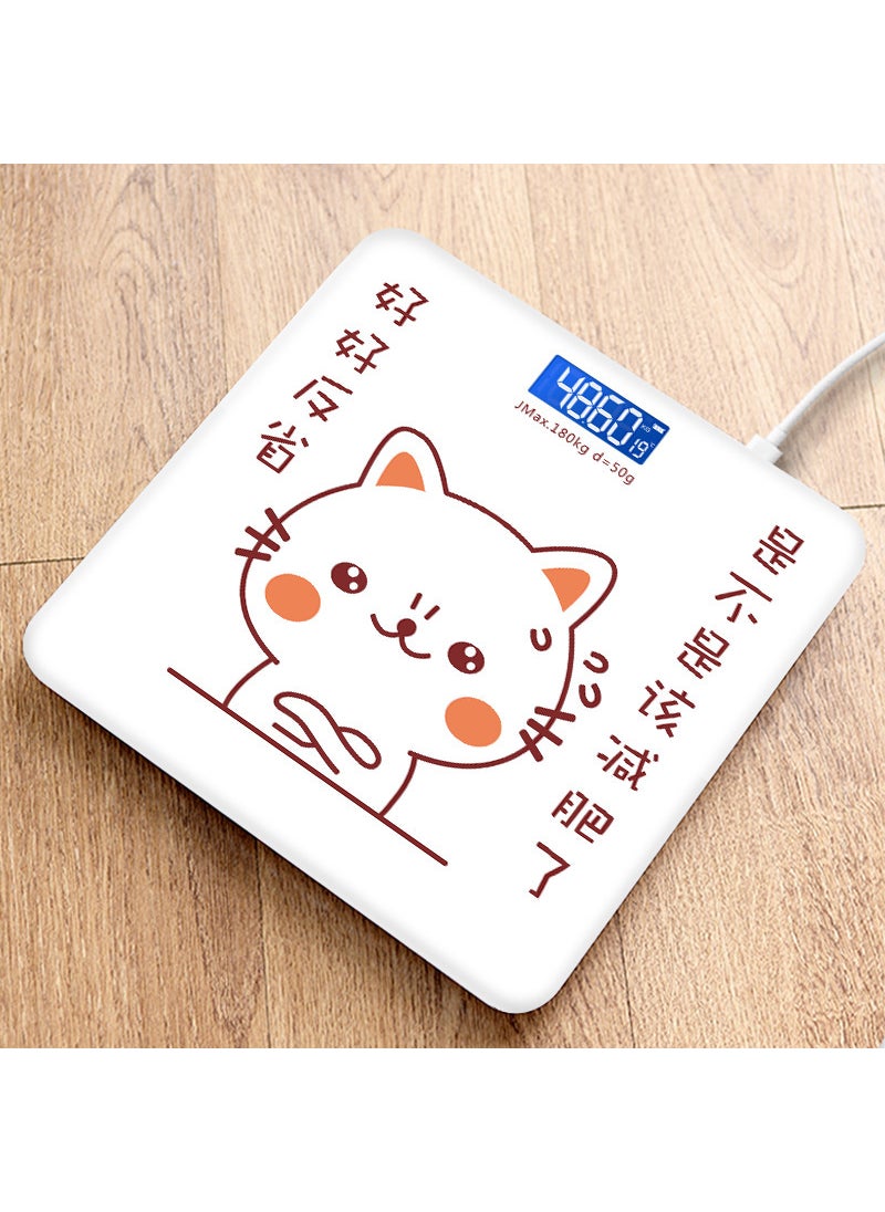 Precision Bluetooth Body Scale for Adults Charging introspection cat