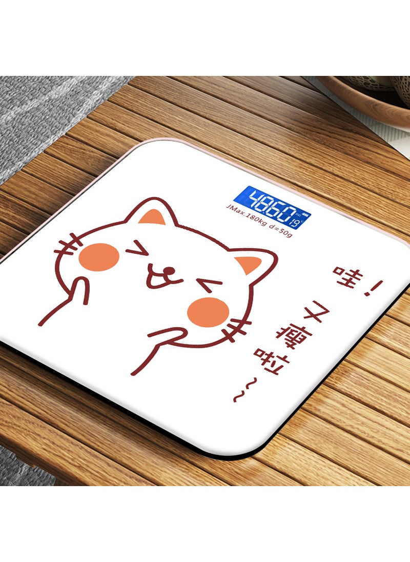 Precision Bluetooth Body Scale for Adults Battery and skinny cat