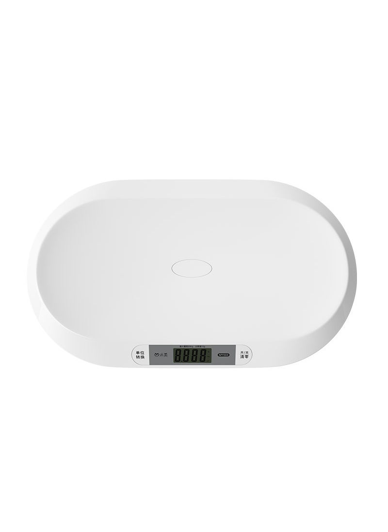 Baby Fat Scale USB Rechargeable Health Monitor White