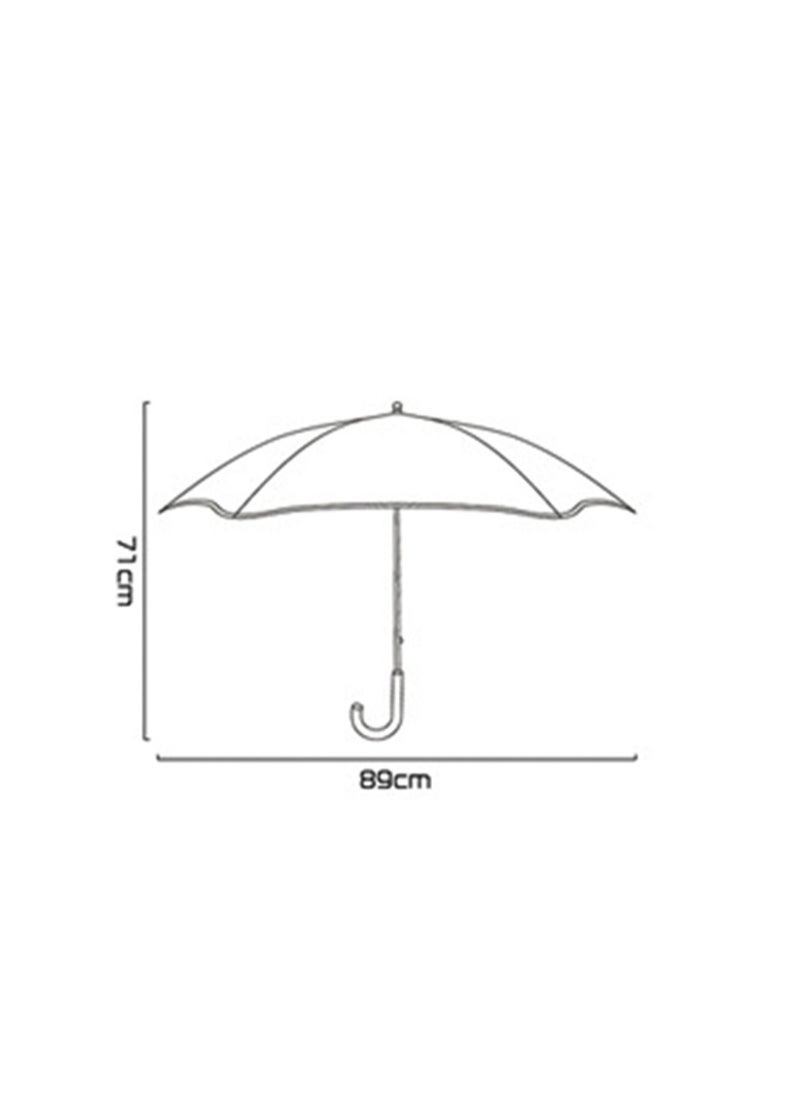 Cute Cartoon Pattern Children'S Umbrella, Black Plastic Material Dual-Purpose Umbrella, Suitable For Boys And Girls, Elementary School Students, Infants And Young Children, Medium-Sized Long Handle With Pulleys, Reflective Rounded Corners (Animal World)