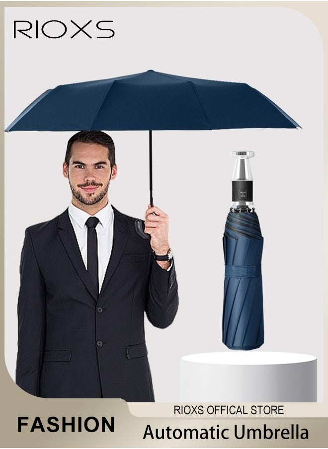 Compact Travel Umbrella with Automatic Open/Close Handle and UV Protection, Automatic Umbrella with Strong Windproof Waterproof Ability and Durability, High Cost-effective Portable Umbrella, Convenient to Carry