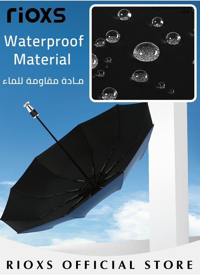 Compact Travel Umbrella with Automatic Open/Close Handle and UV Protection, Automatic Umbrella with Strong Windproof Waterproof Ability and Durability, High Cost-effective Portable Umbrella, Convenient to Carry