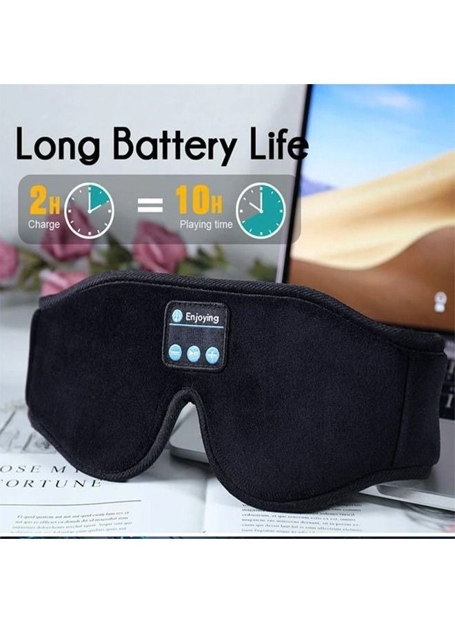 Mask For Sleep Headphones Bluetooth 3D Eye Mask Music Play Sleeping Headphones with Built-in HD Speaker