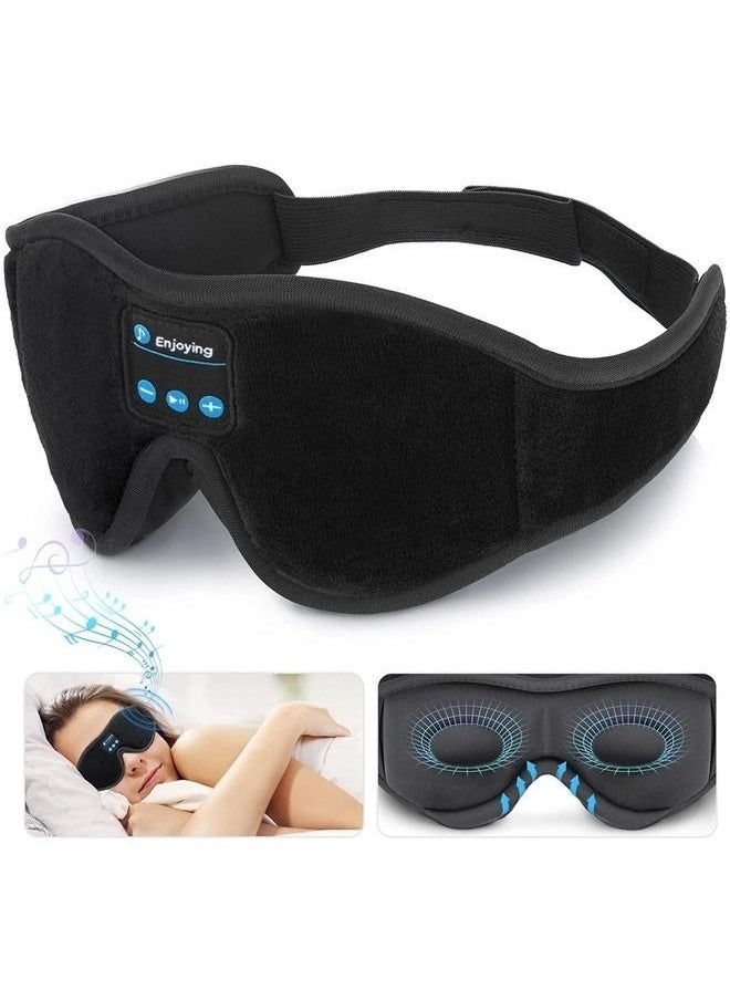 Mask For Sleep Headphones Bluetooth 3D Eye Mask Music Play Sleeping Headphones with Built-in HD Speaker