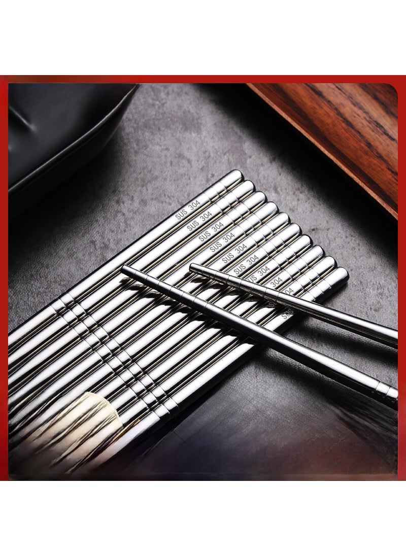 304 stainless steel chopsticks insulated Chinese household chopsticks can be high temperature disinfection children's chopsticks manufacturers wholesale can add logo 19cm chopsticks [304 material] (plus laser logo) cloth wheel light
