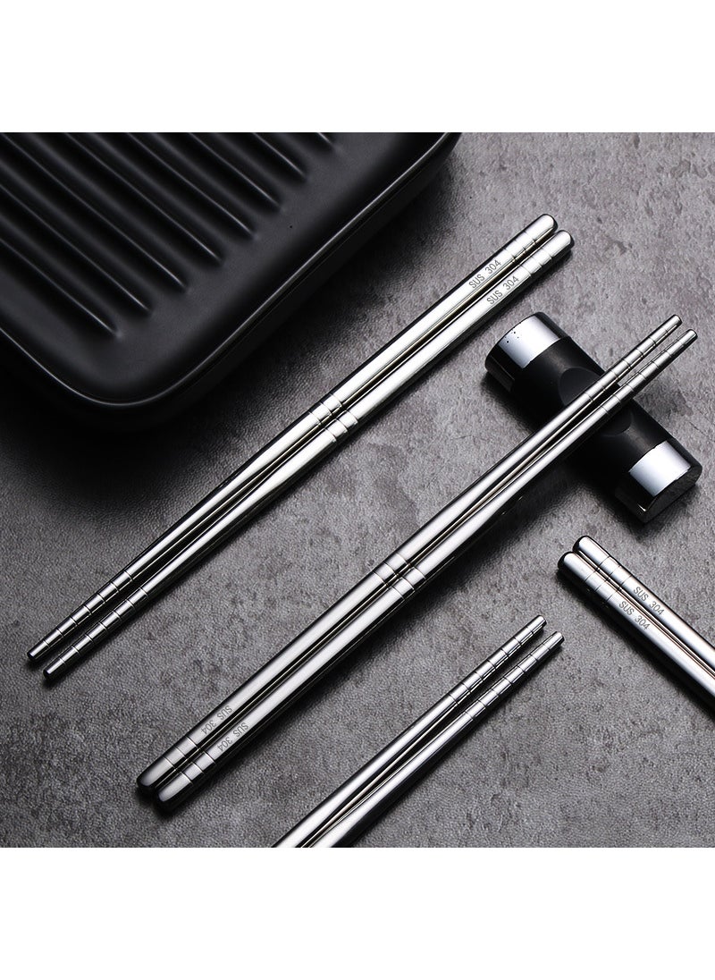 304 stainless steel chopsticks insulated Chinese household chopsticks can be high temperature disinfection children's chopsticks manufacturers wholesale can add logo 19cm chopsticks [304 material] (plus laser logo) cloth wheel light