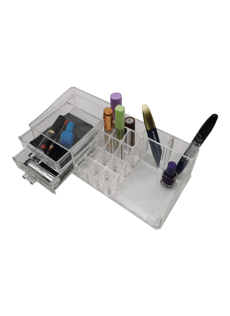 Clear Elegance: Premium Acrylic Cosmetic Makeup Organizer