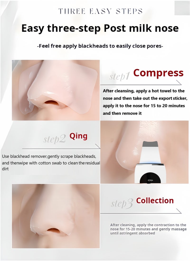 Skin Scrubber With 2 Blackhead Remover Strips,Ultrasonic EMS Ion Exfoliating Device Face Cleanser and Blackhead Remover Pores Cleaning Wrinkle Remover Comedone Extractor Skin Care