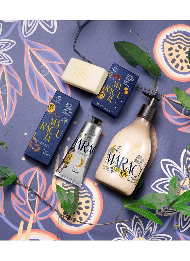 - Ekos Maracujá Nature Of Dreams Gift Set (3 Products) - Body Lotion, Hand Cream, And Creamy Soap Bar - Limited Edition - Vegan Skin Care - Brazilian Beauty Secrets - Self Care & Body Care