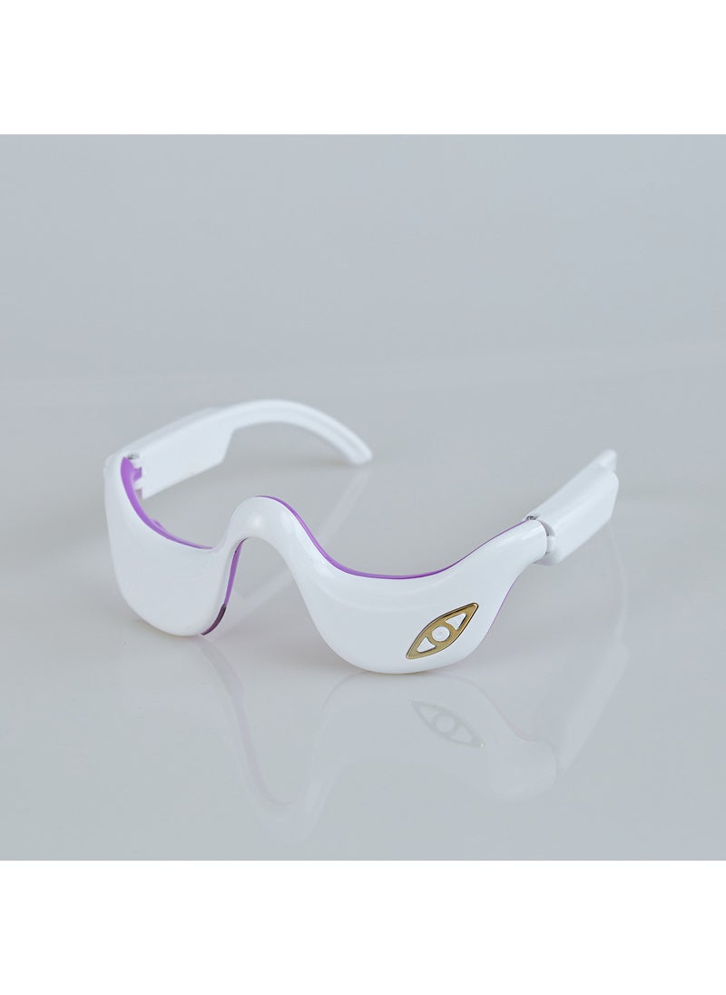 Intelligent Eye Massager with Heat  Vibration White suit