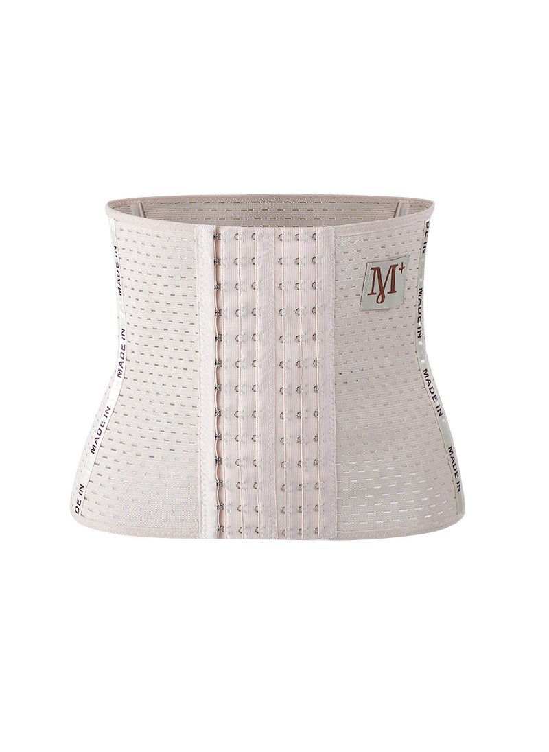 Womens Sporty M-Letter Waist Trainer Belt Skin color